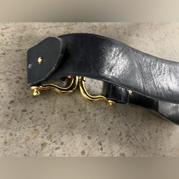 Vtg. Avignon Leather Belt *Blue* 🌵Large - Picture 5 of 5